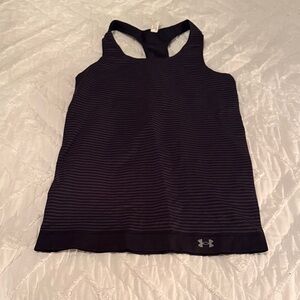 Under Armour Navy Striped Racerback Tank